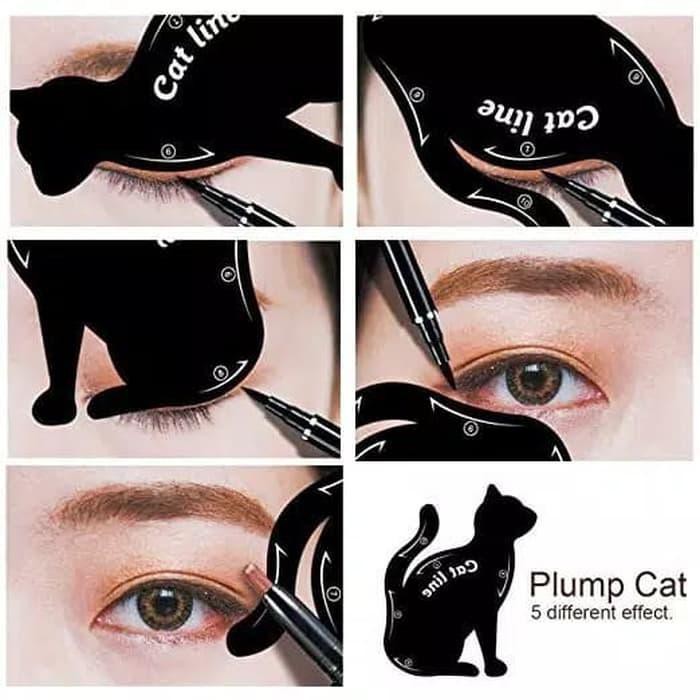 Cetakan Cat Line Eye Makeup Cetakan Eyeliner Template Makeup Tools Kit Cat Eye Alat bantu cetak