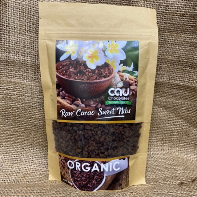 Cau Organic Cacao Sweet Nibs 75g, 200g