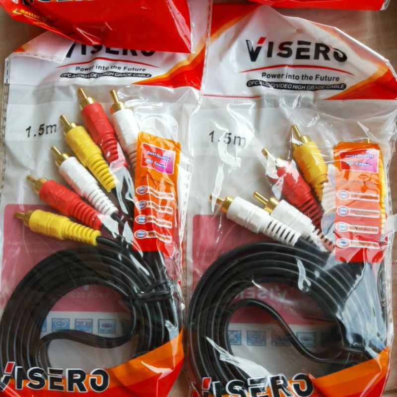 Kabel Rca 3way 1,5m Visero