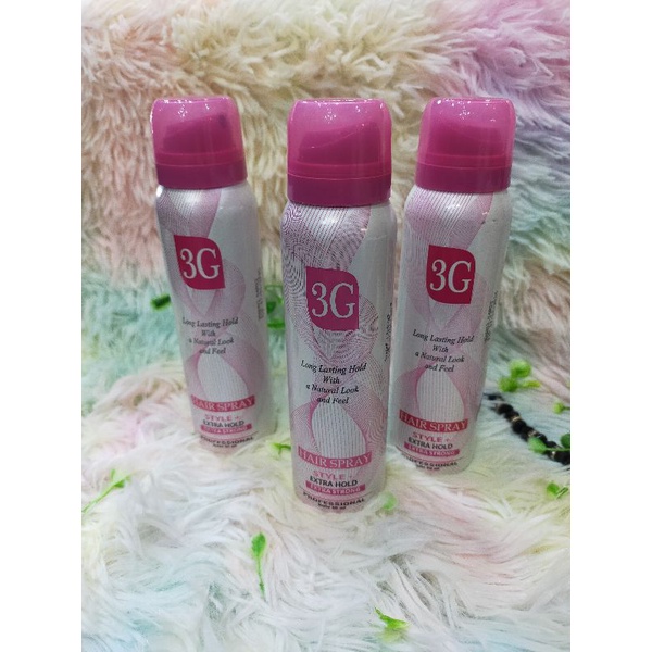Hair Spray 3G Aerosol Extra Strong 180ml Hair Spray 3G Hair Spray Rambut