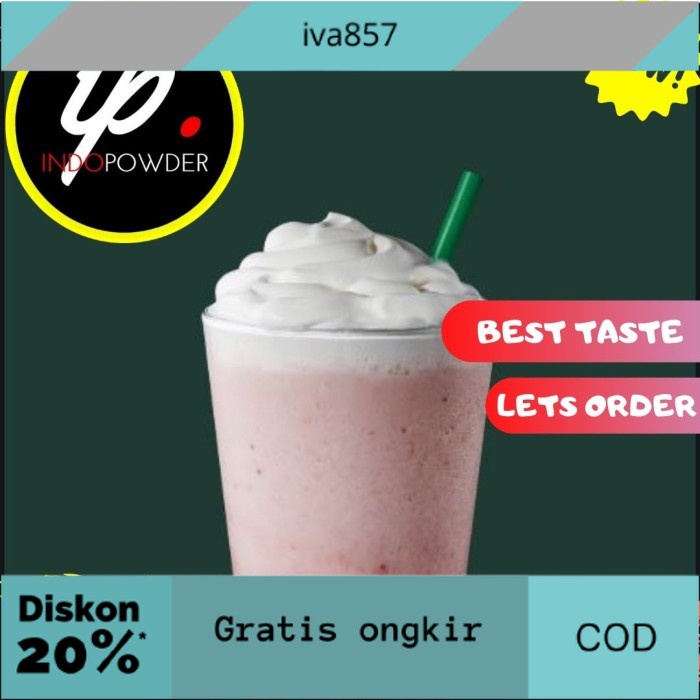 

PROMO Bubuk Minuman STRAWBERRY 1Kg - Bubuk STRAWBERRY 1Kg GRATIS ONGKIR