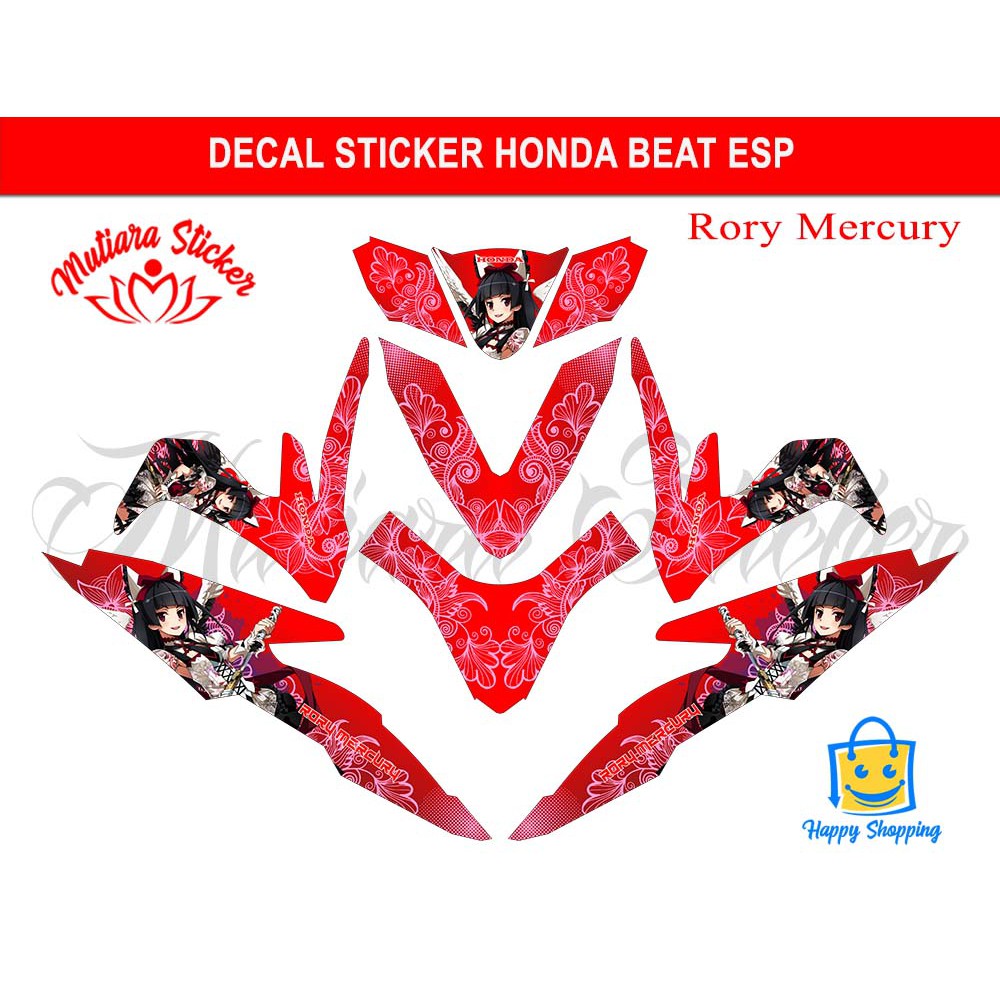 Decal  Sticker Honda Beat ESP Anime