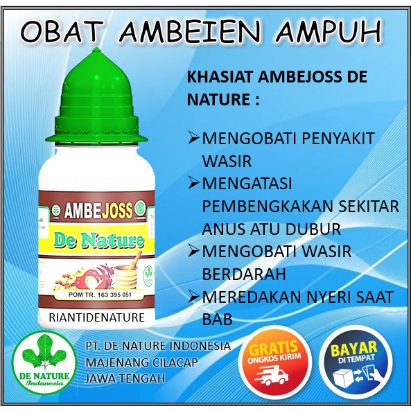 AMBEJOSS OBAT AMBEIEN WASIR SUSAH BAB / AMBEIEN WASIR LUAR / AMBEYEN WASIR UNTUK IBU MENYUSUI / AMBE