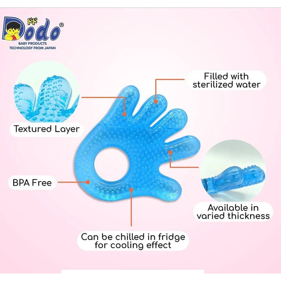 Mainan Gigitan Bayi Teether Air - Water Filled Teether | RELIABLE | DODO | BABY SAFE COOLING TEETHER| Lusty Bunny
