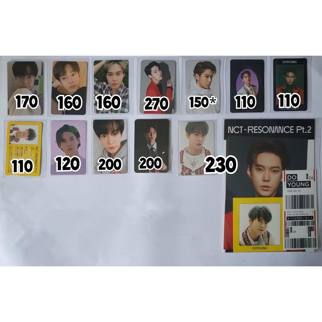 [READY STOCK] PHOTOCARD PC DOYOUNG NCT STICKER KELINCI ARRIVAL FUTURE CHAIN ECOBAG BANGKOK YEARBOOK 