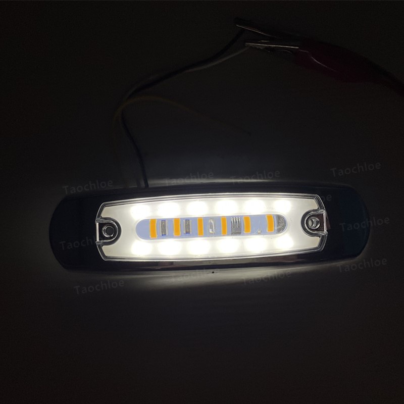 1pc Lampu LED Samping Mobil Truk Trailer BUS atv 12V 24V E-marked