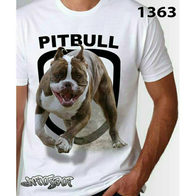 Kaos anjing dog pitbull