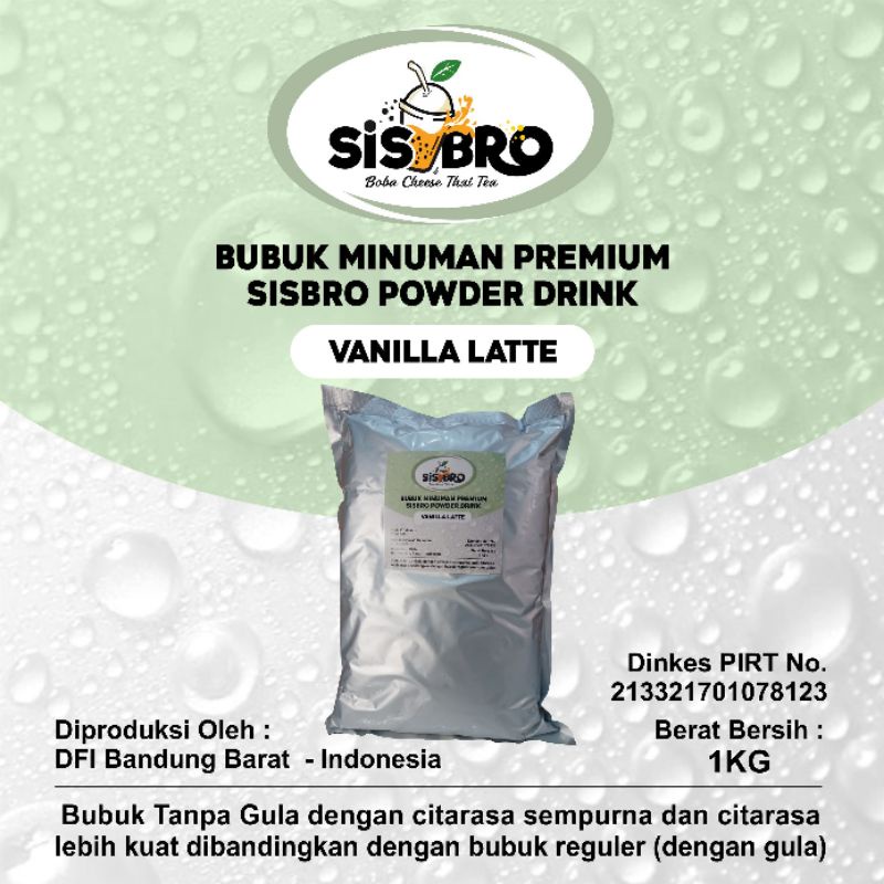 

VANILA LATE Premium Sisbro Powder Drink