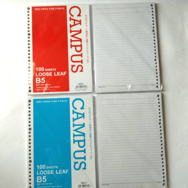 

Kiky Loose Leaf B5 (Garis) isi 100 lbr