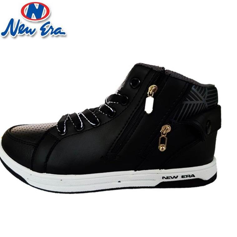 [Smb31au22ᴶ] SEPATU SEKOLAH ANAK HITAM NEW ERA TUSCANY/REBECCA SEPATU ANAK HITAM SIZE 30-42