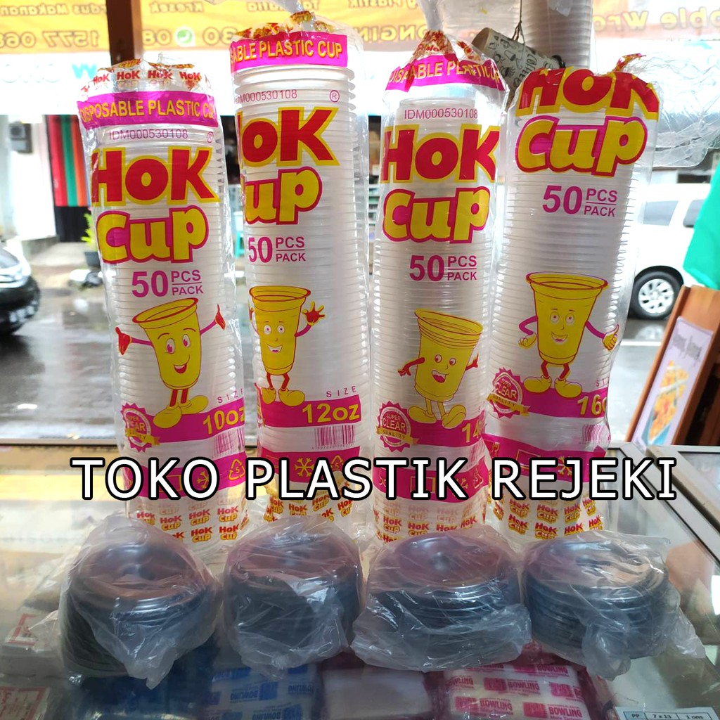 Jual Gelas 10 12 14 16 Tutup Gelas Hok Cup Indonesiashopee Indonesia 1410