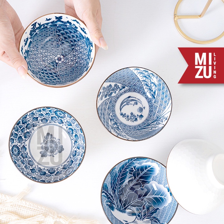 MIZU HAPPY LIFE 2 Bowls SET Mangkok Keramik Ceramic Gift Set