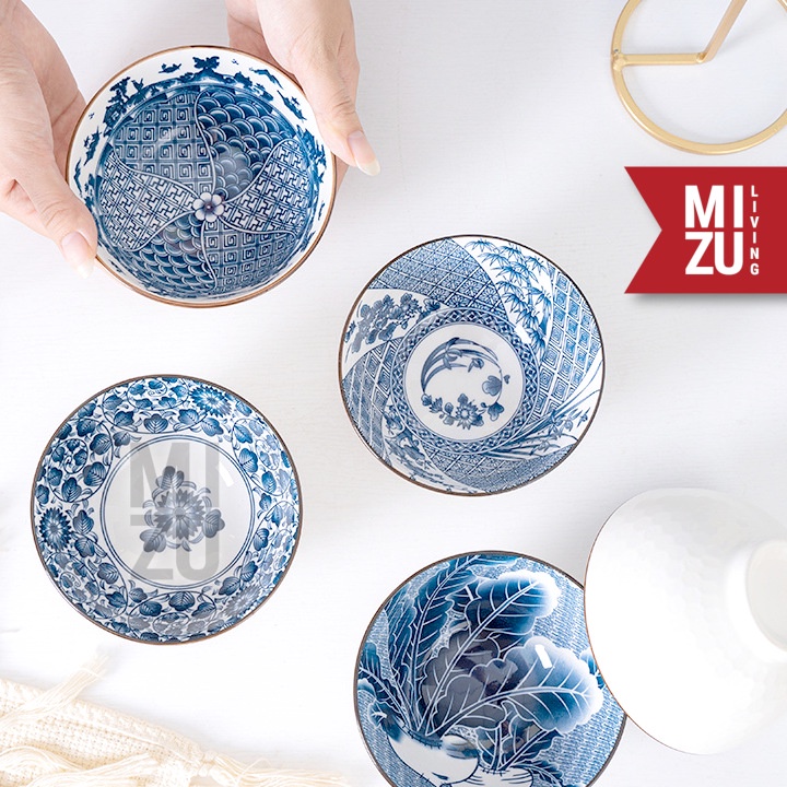 MIZU HAPPY LIFE 6 Bowls SET Mangkok Keramik Ceramic Gift Set