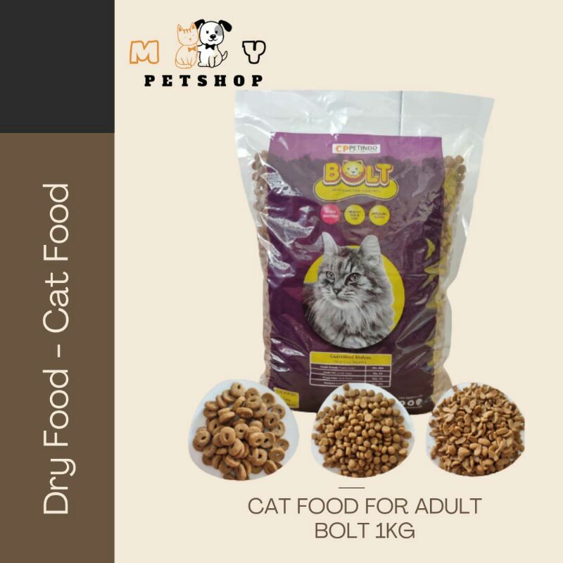 MAKANAN KUCING BOLT 1KG