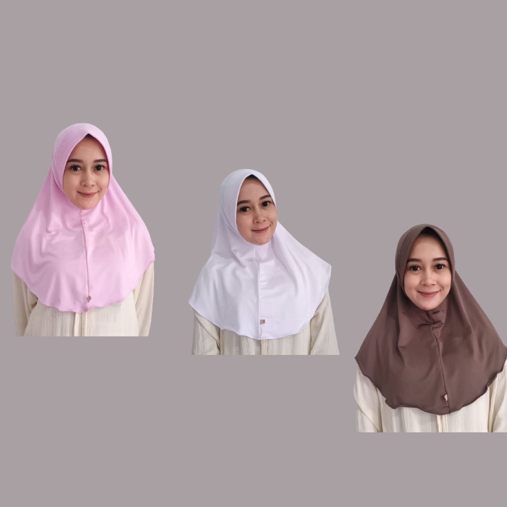 hijab bergo sport menutup dada jilbab bergo hamidah size m