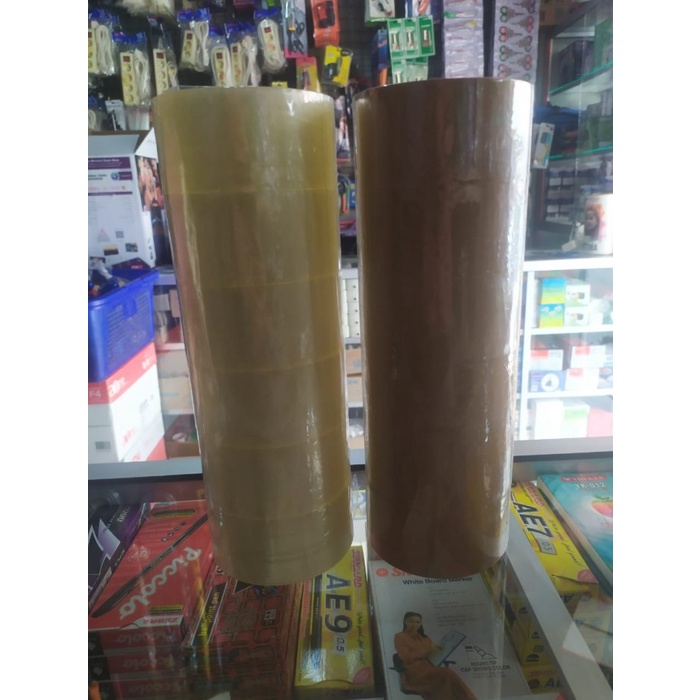 

Lakban Bening Coklat 72yard lakban Tebal Per Pcs