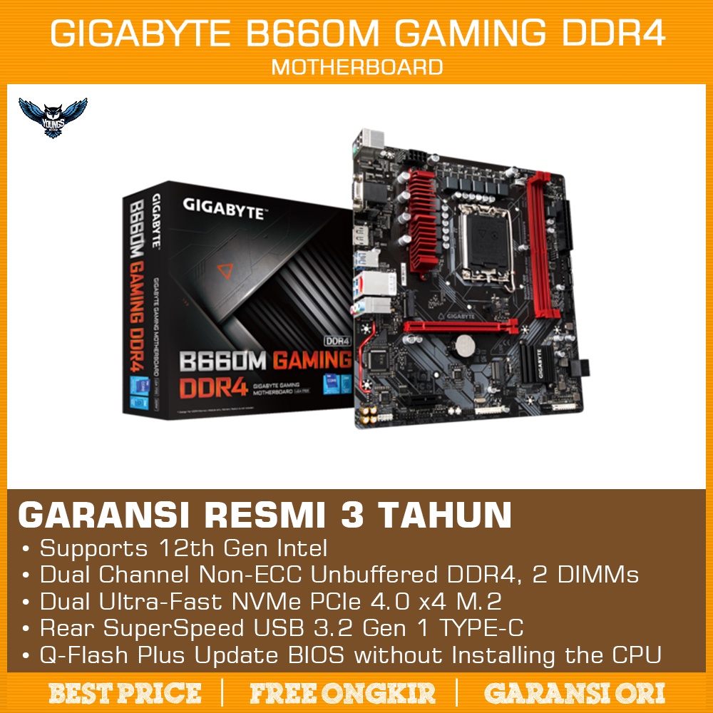 Gigabyte B660M GAMING DDR4 | Motherboard Intel B660 LGA 1700 DDR4 M-ATX