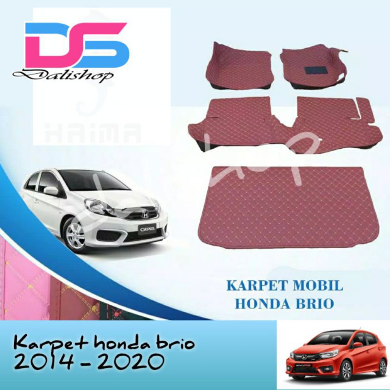 Haima Karpet Mobil  Honda Brio 2011-2020 Full Bagasi (Karpet menutupi seluruh bagian dasar