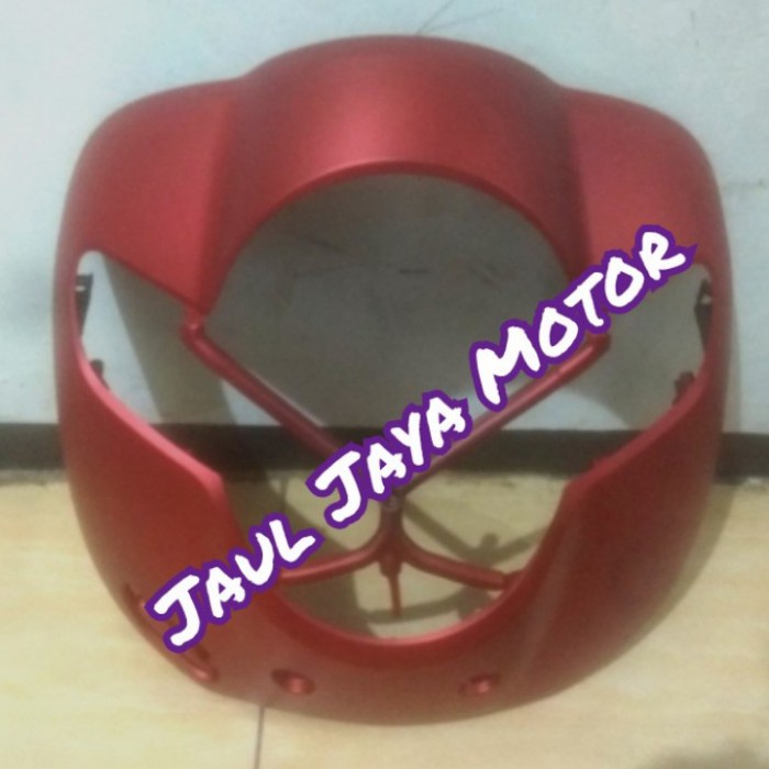 Cover Body Tameng Depan Scoopy Fi New Donat 2018-2020 Merah Maroon