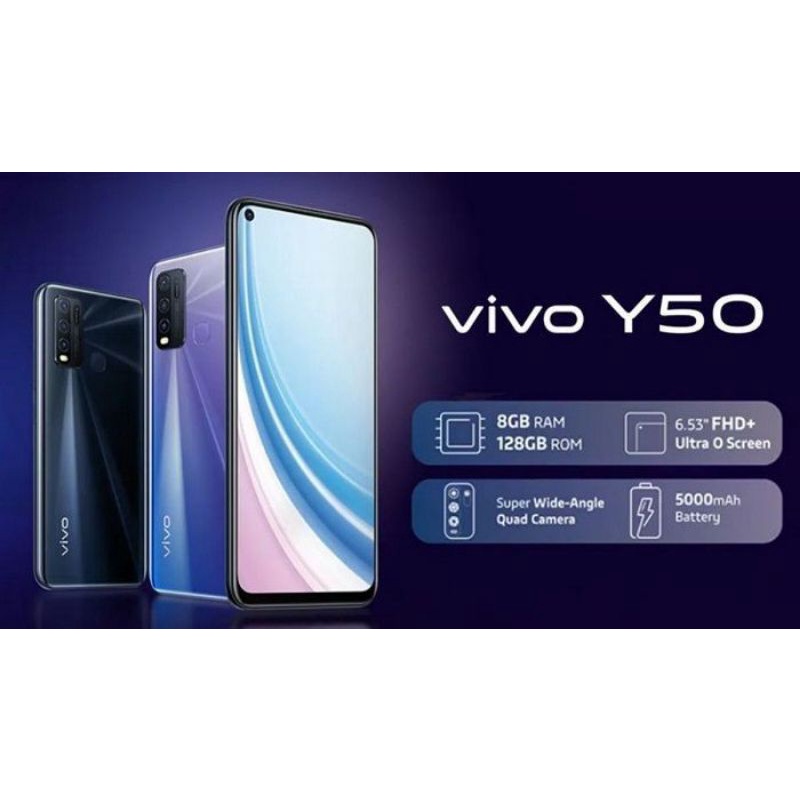 Vivo Y50 pro ram 6gb Rom 128gb smartphone 6.53 inci
