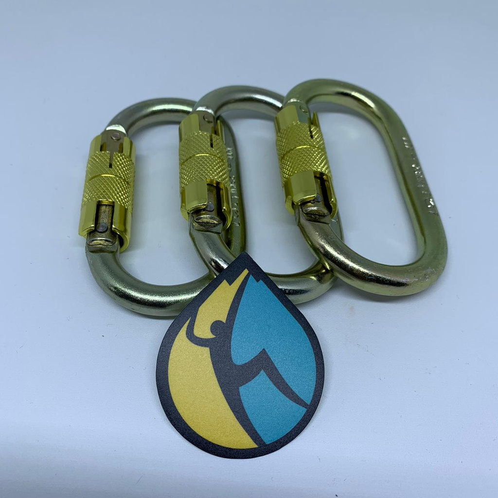 Carabiner NTR Oval Auto Lock Alloy Steel Murah Rescue Climbing