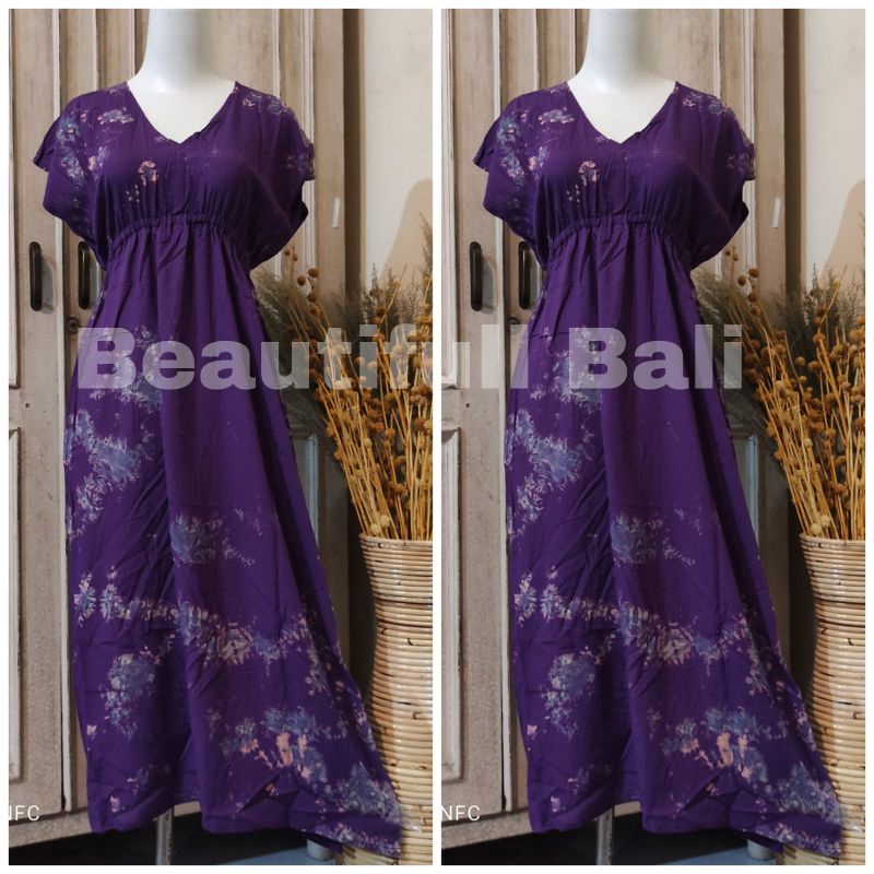 DASTER MANOHARA PANJANG BALI / DASTER MANOHARA TIE DYE BERCAK-Manohara ungu