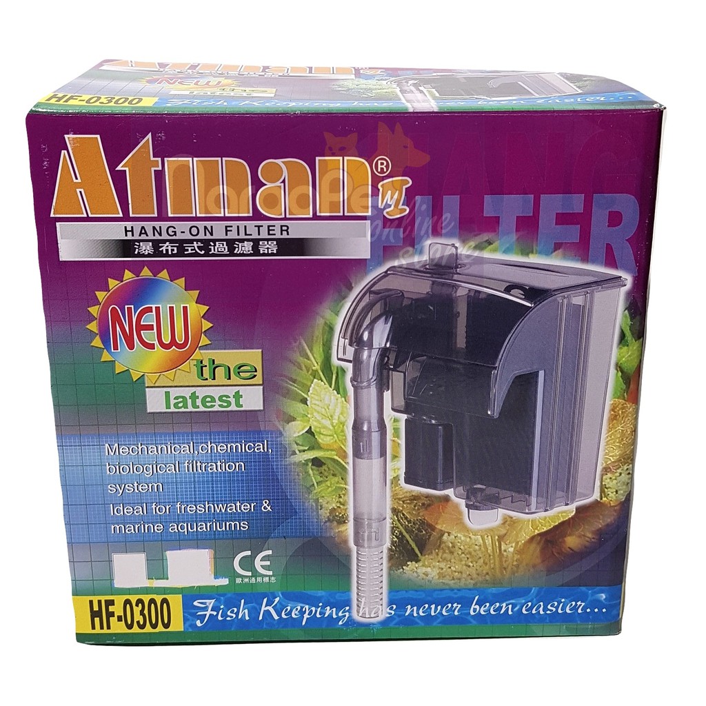 Filter Gantung Aquarium/Hang on Atman HF-0300