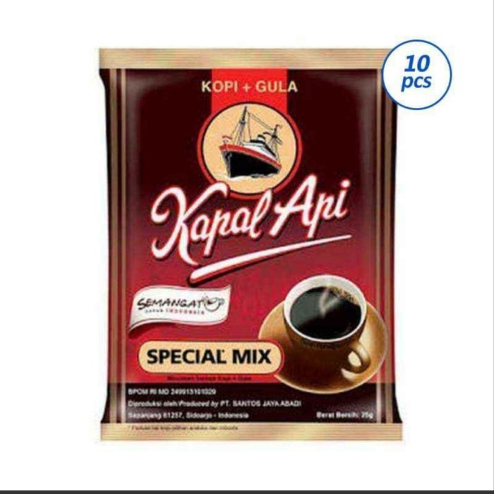 

Kopi Kapal Api Special mix 25gr /10 Sachet/1 renteng isi 10