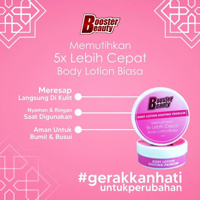 BOOSTER BEAUTY LOTION DOSTING ORIGINAL BPOM LOTION 100% BPOM
