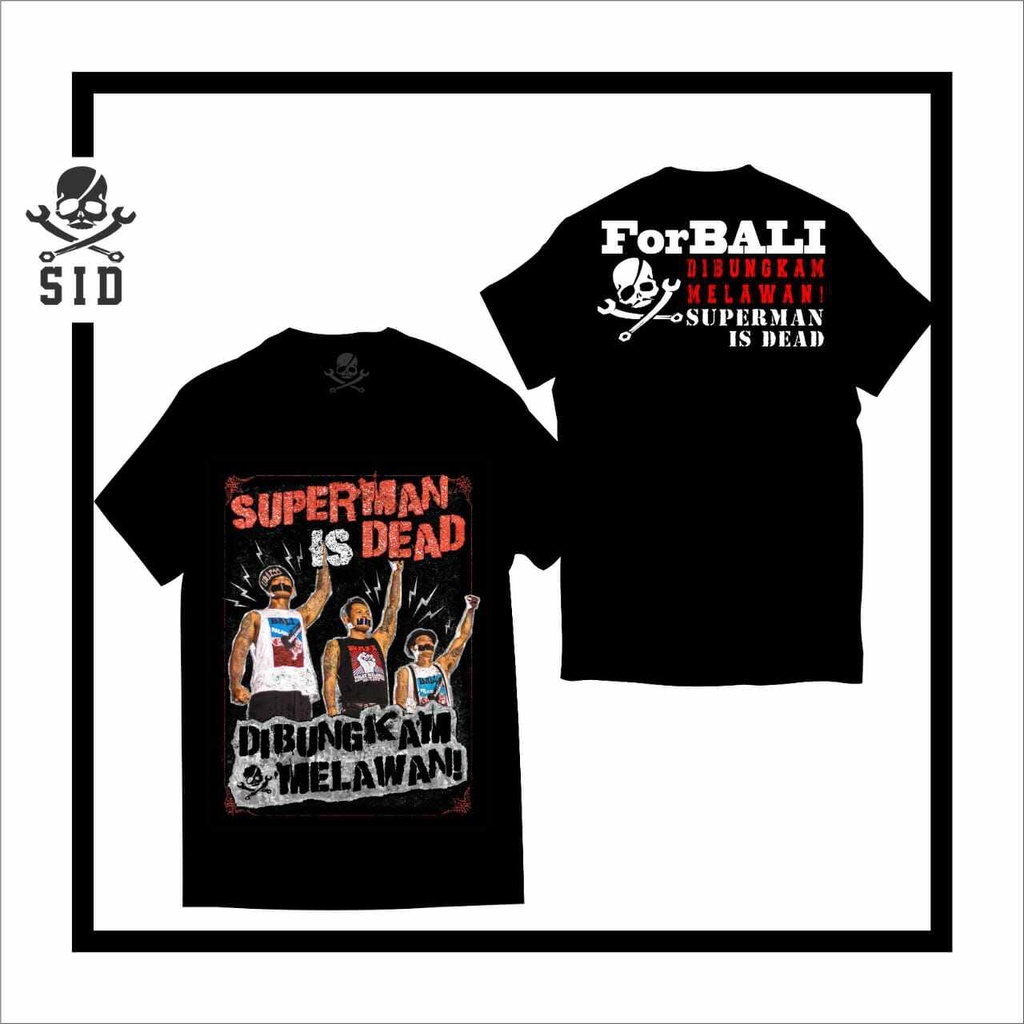 KAOS PENDEK SID ORIGINAL DISTRO - KAOS PENDEK SUPERMAN IS DEAD TERBARU ORIGINAL - KAOS METAL ORIGINA