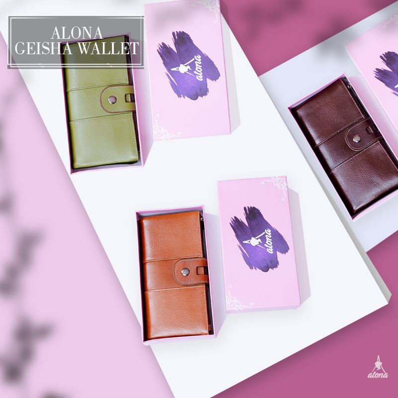 Dompet Kulit original Alona Geisha Wallet