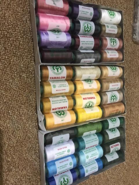 BENANG JAHIT YAMALON Lusinan atau 12pcs WARNA KOMPLET BENANG JAHIT YAMALON Lusinan atau 12pcs WARNA KOMPLET