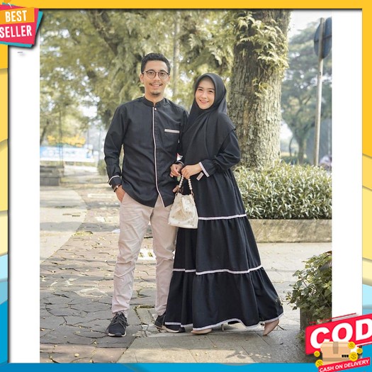 Set Baju Couple Terbaru/ Cp Ridho / Baju Couple Muslim Kondangan Kekinian Lebaran 2022 Kapel Cople K