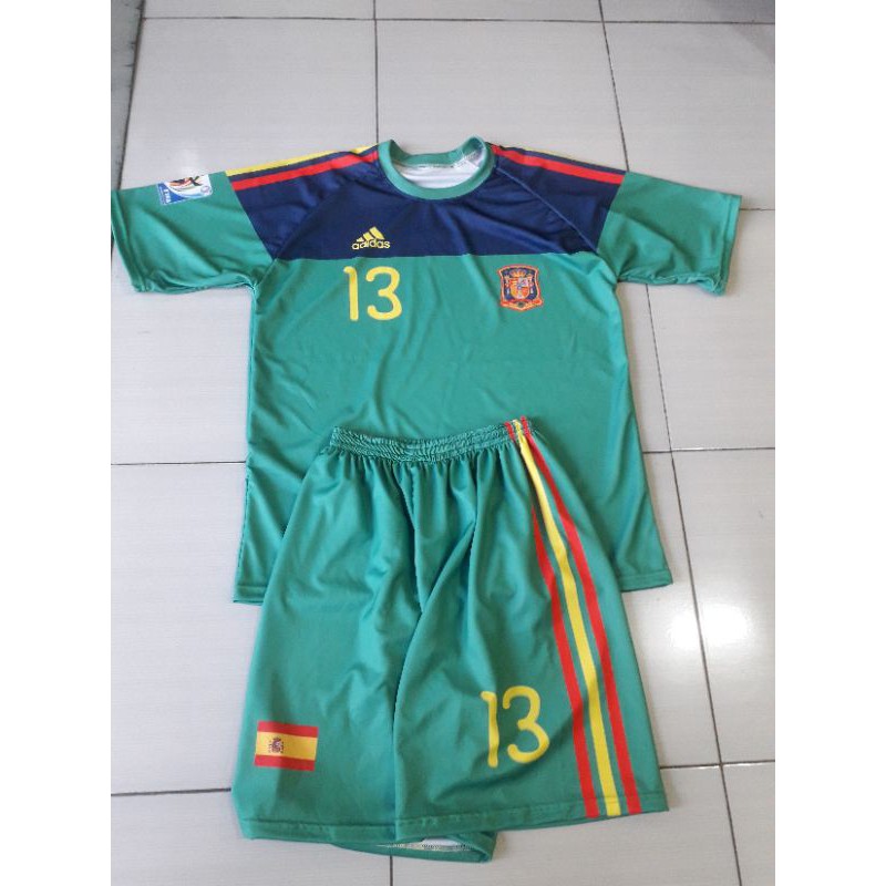 Jersey Kiper Timnas Spanyol 2010 Plus Clana Full Printing