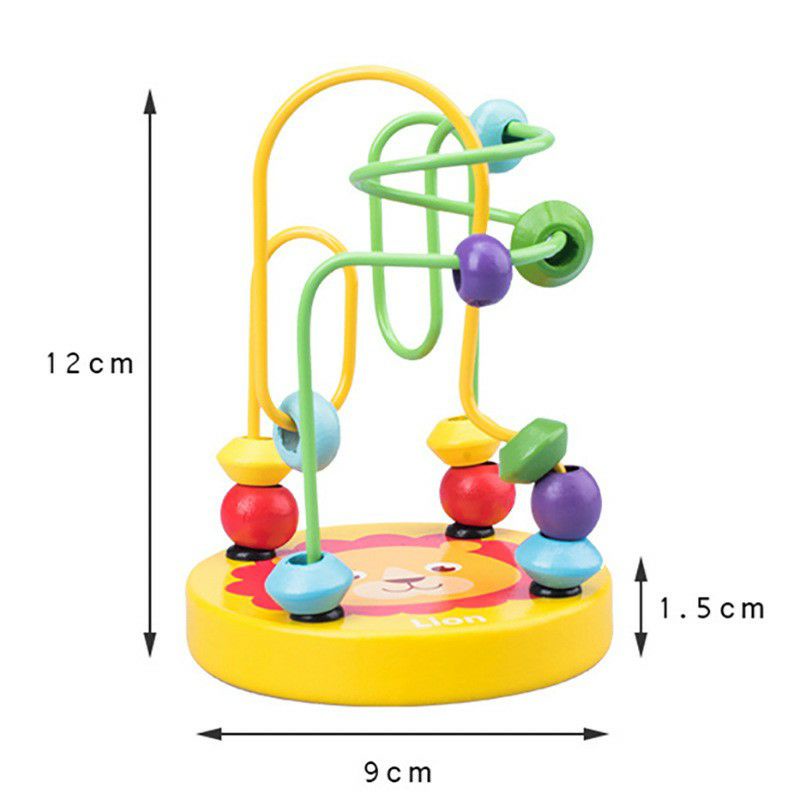 Mini Round Beads Wire Maze Game Mainan Edukasi