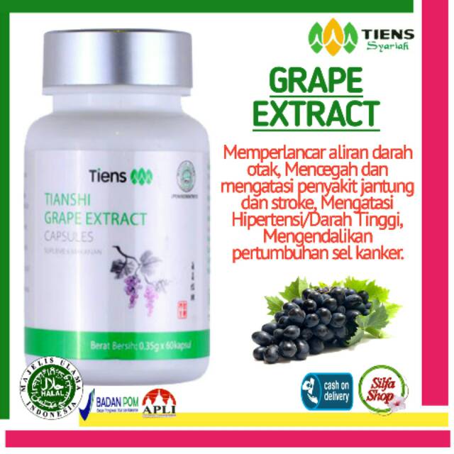 

Nutrisi Grape Extract mengobati dan mencegah stroke / melindungi dan menjaga jantung paru2 dan otak