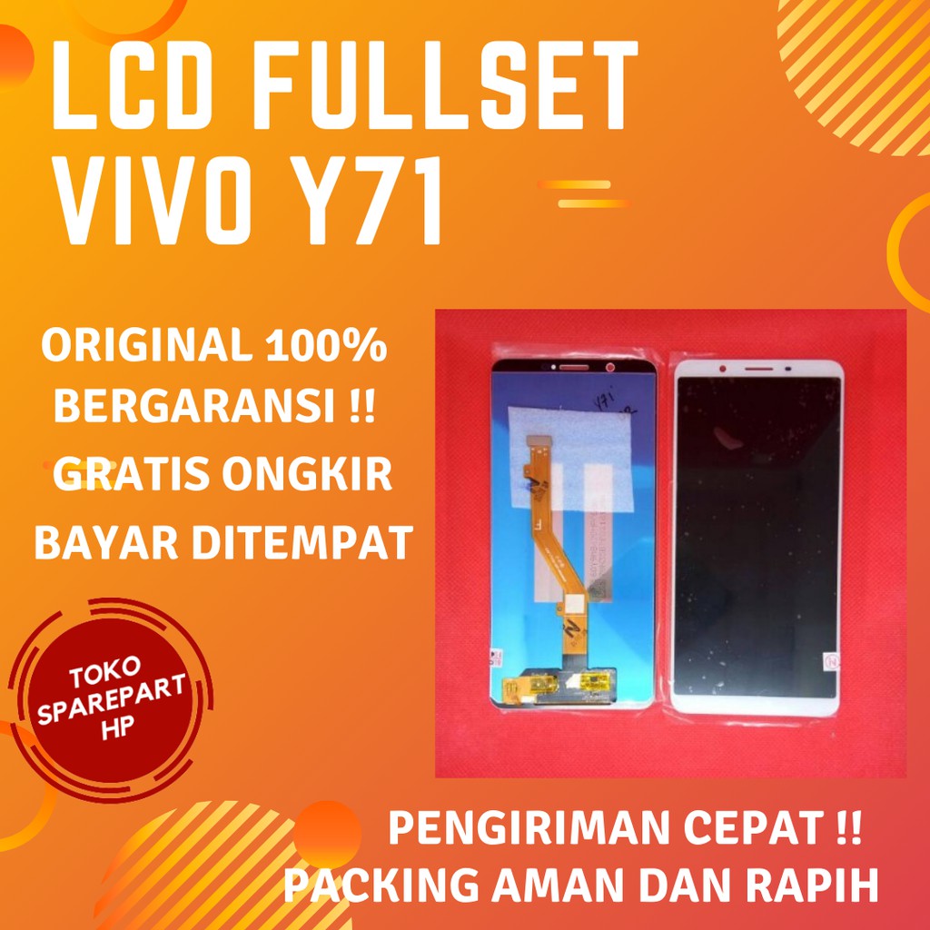 Lcd Dan Touchscreen Vivo Y71 satu set Layar Lcd untuk Hp Vivo Y71 Fullset Original OEM