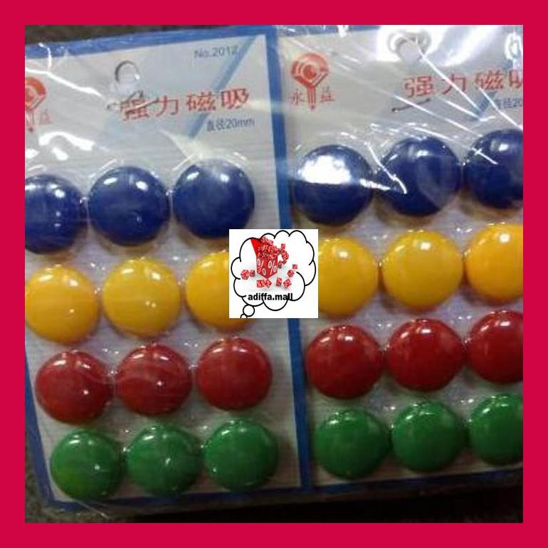 

474S0T5D Magnet Warna Bulat Besar Papan Tulis Isi Banyak Mytpjd80E