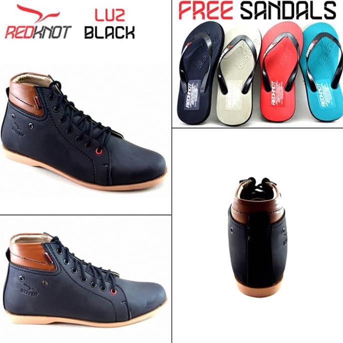 promo!! sepatu redknot shoes luz irland original 01-03 - hitam terbaru