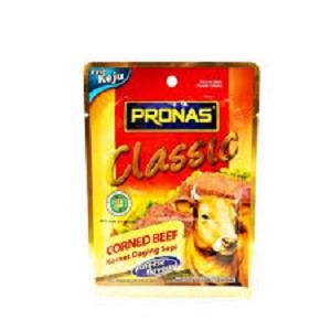 

pronas corned beef original chilli cheese sachet 50 gr 1 karton