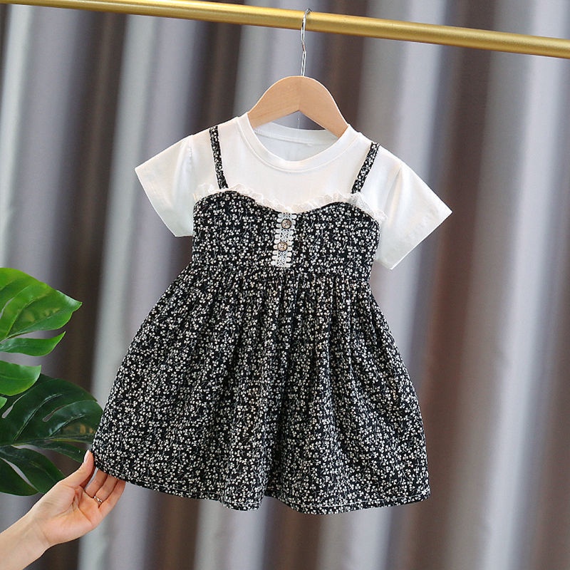 [PRINCESS KESLI] 1-7tahun Dress bayi perempuan bunga2 dress putri anak perempuan rok anak cewek Gaun anak baju pakaian anak bayi cewek