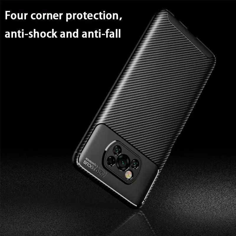 Case Xiaomi Poco X3 NFC / X3 PRO Softcase Carbon Autofocus Original