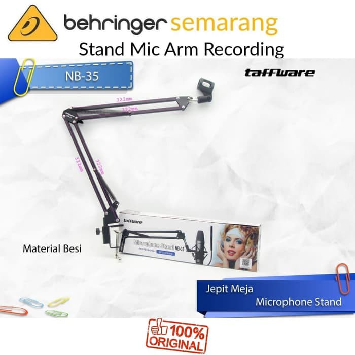 Stand Mic Recording Arm Studio NB35 Smule - Stand Microphone Recording