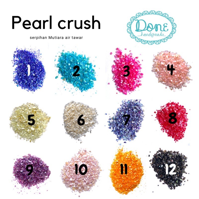 Sprinkle glitter pearl crush