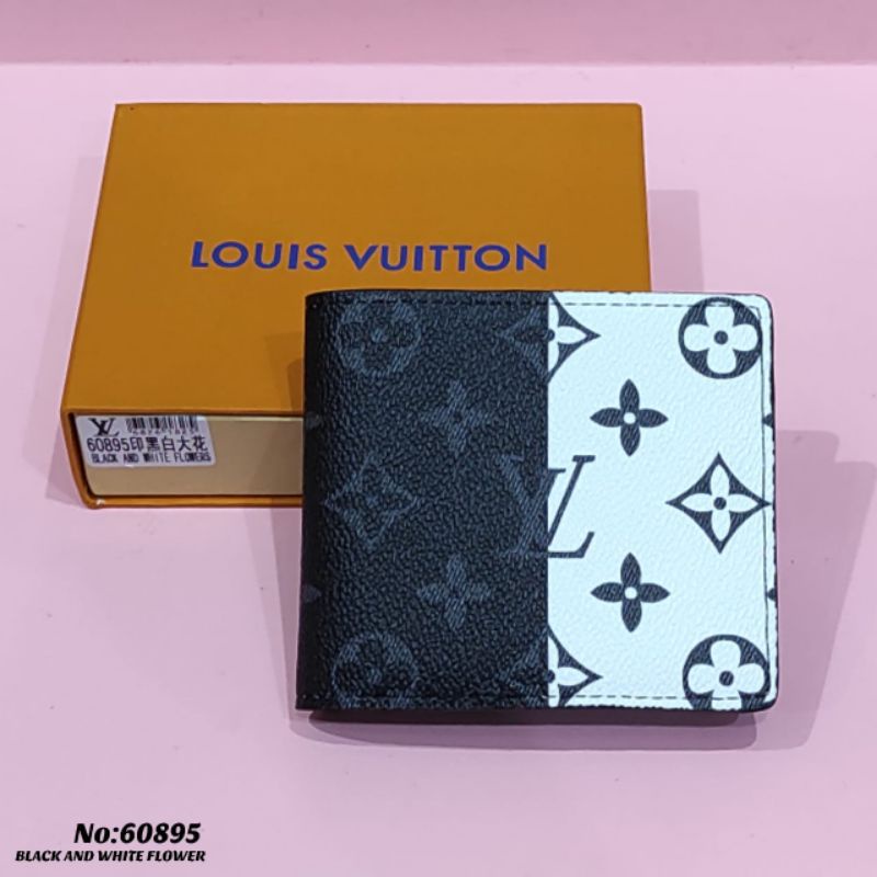 Dompet Lipat Pria Lv monogram black white Dompet Import