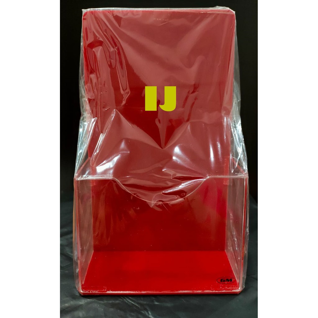 

Tempat brosur akrilik A6 merah
