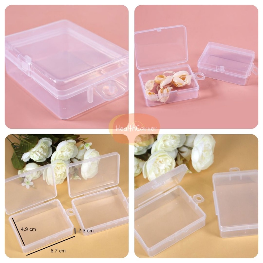 Box Mini Organizer / Kotak Plastik Serbaguna / Mini Box Aksesori / Kotak Obat Mini / Kotak Organizer / Kotak Memory Card Earplug