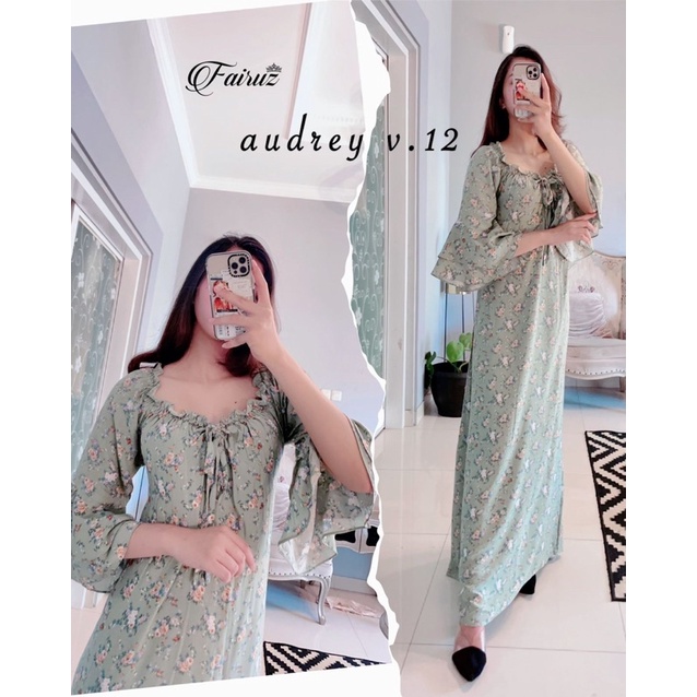 Daster arab FAIRUZ AUDREY Homedress Rayon Homewear Original Label-6