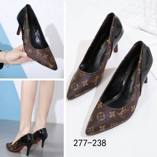 LV LOUIS VUITTON MONOGRAM LUXURY HEELS 277-238