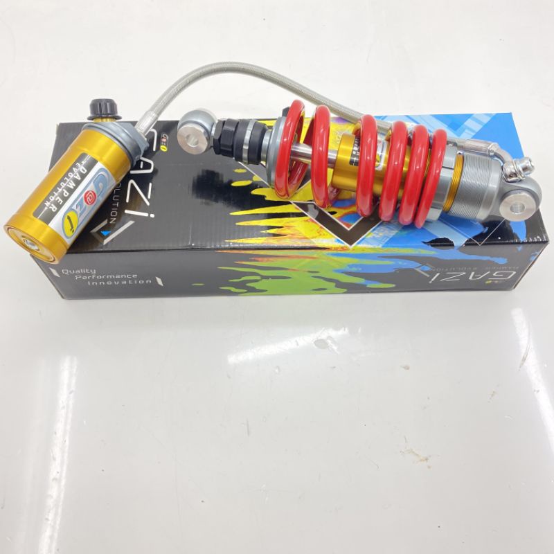Shockbreaker Gazy Tabung Pisah Kawasaki KRR/ZX Merah
